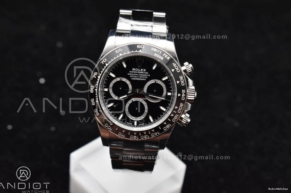 SL4801 Black Movement VS SBF Steel 1:1 in Daytona Elegant 1051 Rolex 904L 126500 Dial Factory 0524